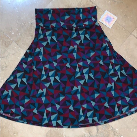 Easy flirty comfy A-Line AzureSkirt foldable waist - Picture 3 of 8